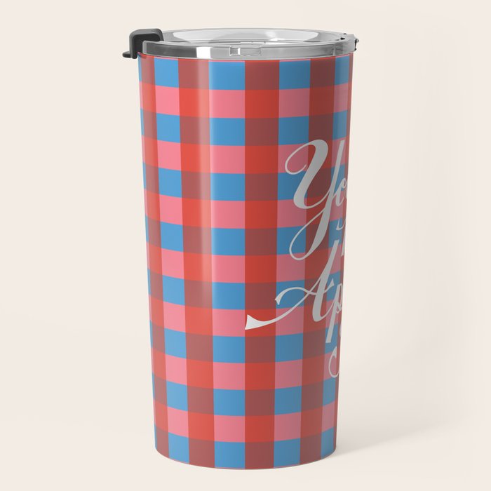 You and Me Apres Ski in Plaid Travel Mug Gallery Image 3