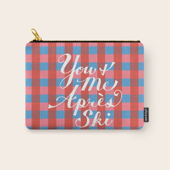 You and Me Apres Ski in Plaid Carry All Pouch Gallery Image 1
