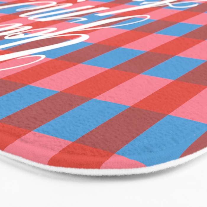 You and Me Apres Ski in Plaid Bath Mat Gallery Image 3