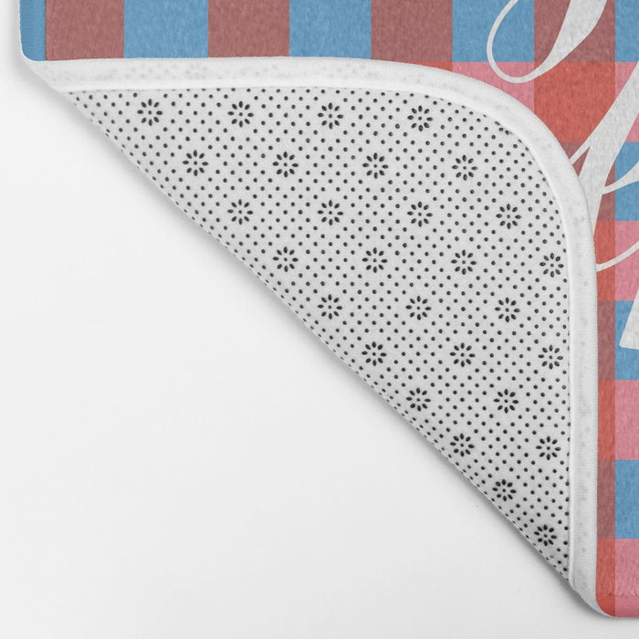 You and Me Apres Ski in Plaid Bath Mat Gallery Image 2