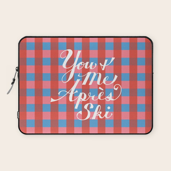 You and Me Apres Ski in Plaid Laptop Sleeve Gallery Image 1