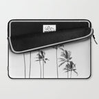 Hawaii Palm Trees - Black and White Photography Laptop Sleeve Gallery Image 2