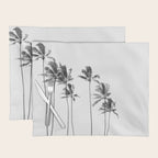 Hawaii Palm Trees - Black and White Photography Placemat Gallery Image 1