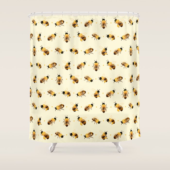 Honey bees Shower Curtain Gallery Image 1