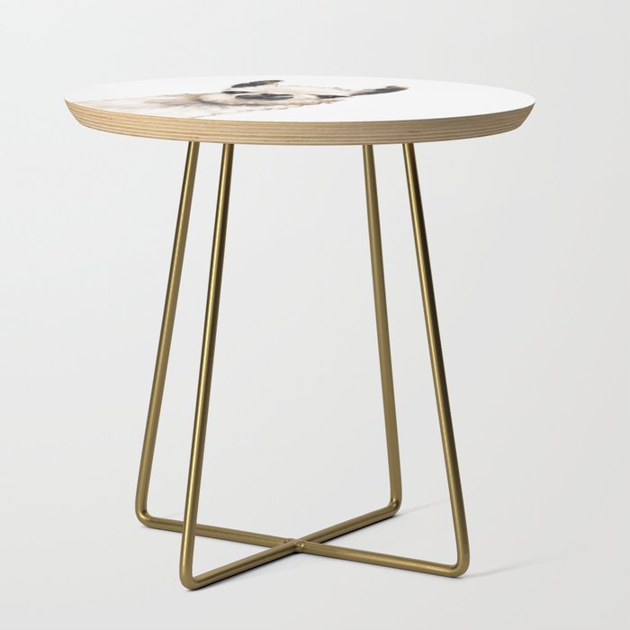 Sneaky Llama White Side Table Gallery Image 1