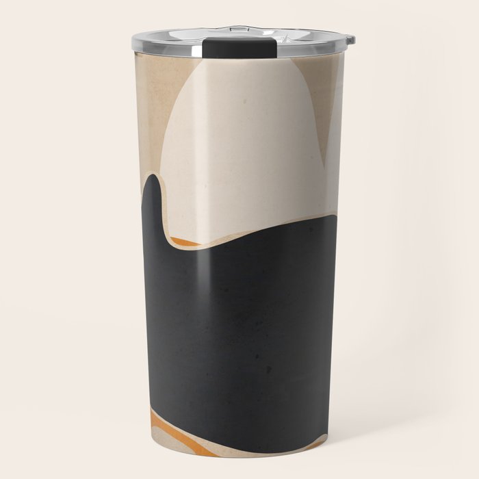 Minimal Abstract Art Cat 3 Travel Mug Gallery Image 1