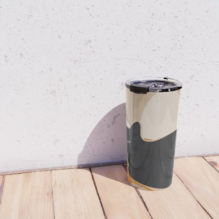 Minimal Abstract Art Cat 3 Travel Mug Gallery Image 4