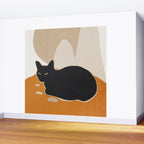 Minimal Abstract Art Cat 3 Wall Mural Gallery Image 2
