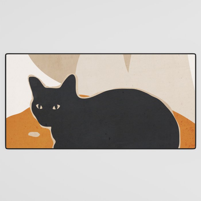 Minimal Abstract Art Cat 3 Desk Mat Gallery Image 3