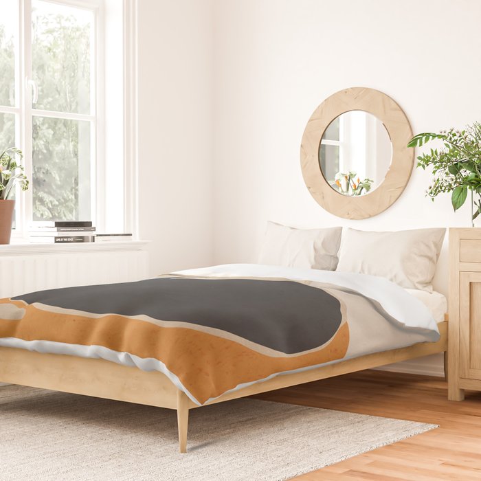 Minimal Abstract Art Cat 3 Duvet Cover Gallery Image 2