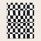 Retro black and white chackered pattern  Notebook Gallery Image 4