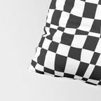 Retro black and white chackered pattern  Pillow Sham Gallery Image 4