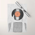 Vinyl record head ... Wrapping Paper Gallery Image 1