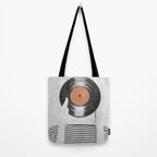 Vinyl record head ... Tote Bag Gallery Image 2
