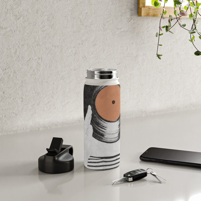 Vinyl record head ... Water Bottle Gallery Image 4