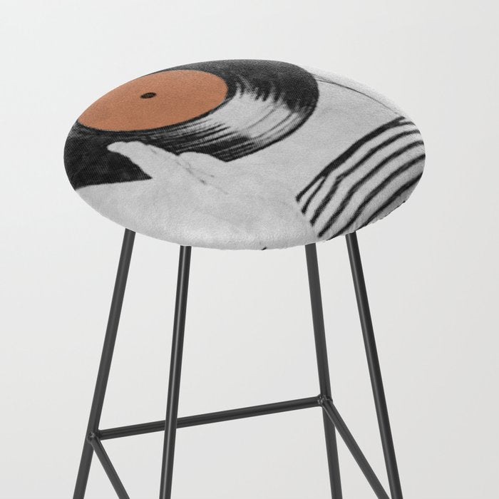 Vinyl record head ... Stool Gallery Image 2