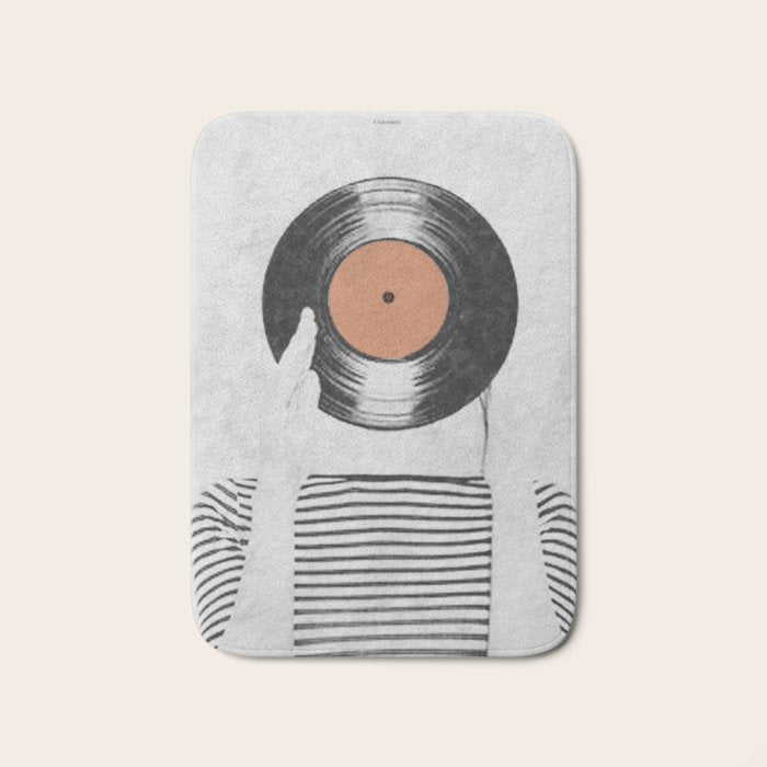 Vinyl record head ... Bath Mat Gallery Image 1