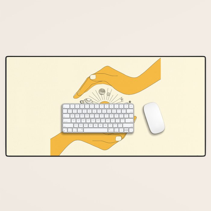 The Universe in Your Hands Desk Mat Gallery Image 1
