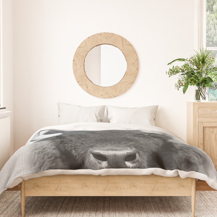 Buffalo - Black & White Duvet Cover Gallery Image 3