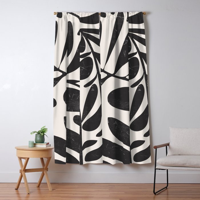 Abstract Plant 3 Window Curtain Gallery Image 5