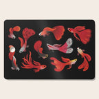 Red guppy Cutting Board Gallery Image 1