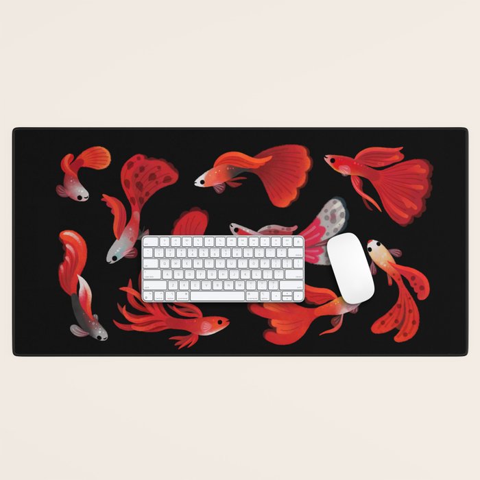 Red guppy Desk Mat Gallery Image 1