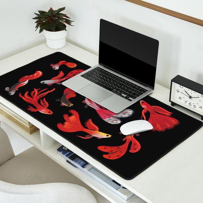 Red guppy Desk Mat Gallery Image 2