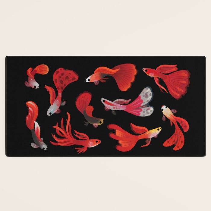 Red guppy Desk Mat Gallery Image 3