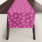 Pretty in Pink Winter Snowflakes Table Runner Gallery Image 1