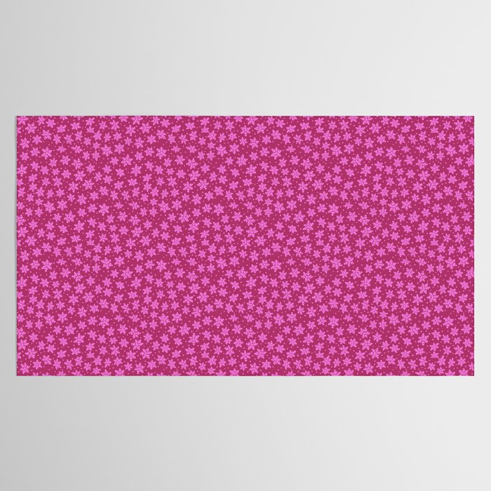 Pretty in Pink Winter Snowflakes Tablecloth Gallery Image 2
