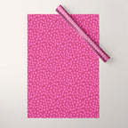 Pretty in Pink Winter Snowflakes Wrapping Paper Gallery Image 1