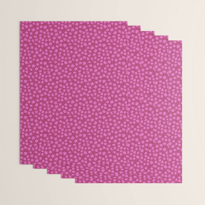 Pretty in Pink Winter Snowflakes Wrapping Paper Gallery Image 3