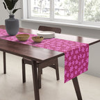 Pretty in Pink Winter Snowflakes Table Runner Gallery Image 2