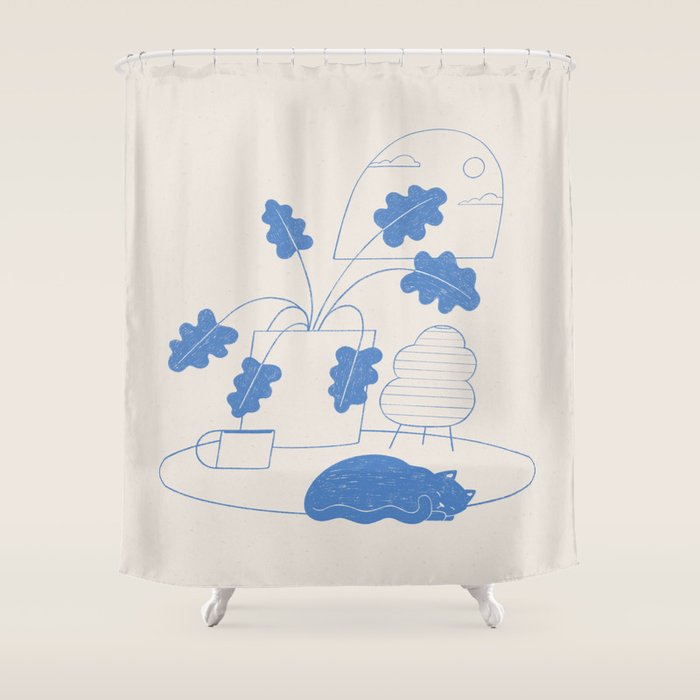 cozy nap Shower Curtain Gallery Image 1