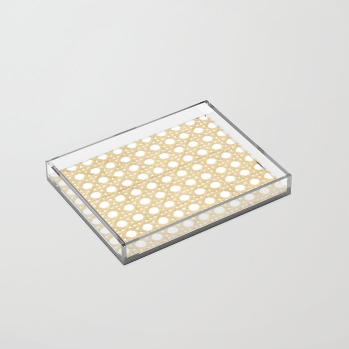 Cane Webbing Acrylic Tray Gallery Image 2