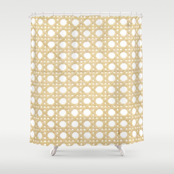 Cane Webbing Shower Curtain Gallery Image 1