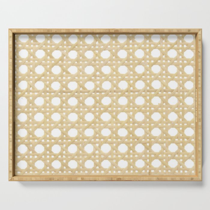 Cane Webbing Serving Tray Gallery Image 1