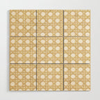 Cane Webbing Wood Wall Art Gallery Image 1