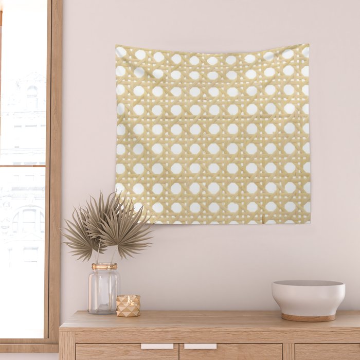 Cane Webbing Wall Tapestry Gallery Image 2