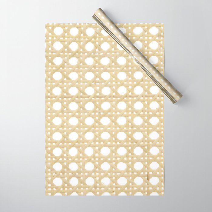 Cane Webbing Wrapping Paper Gallery Image 1
