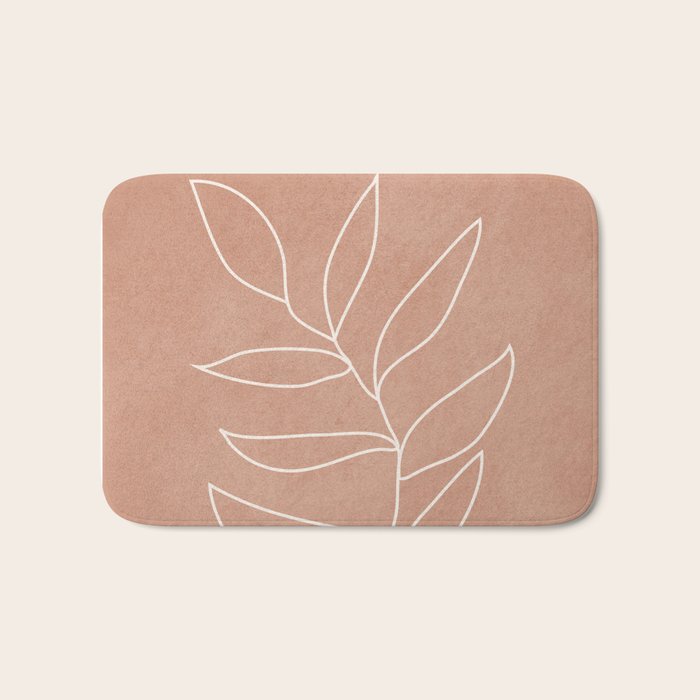 Engraved Leaf Line Bath Mat Gallery Image 1