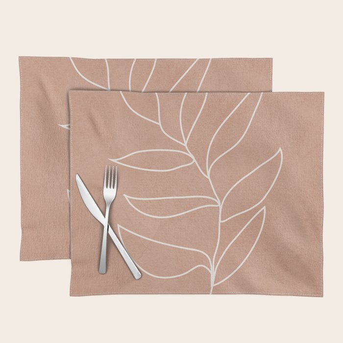 Engraved Leaf Line Placemat Gallery Image 1