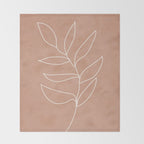 Engraved Leaf Line Throw Blanket Gallery Image 2