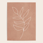 Engraved Leaf Line Poster Gallery Image 4