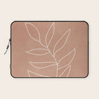 Engraved Leaf Line Laptop Sleeve Gallery Image 1