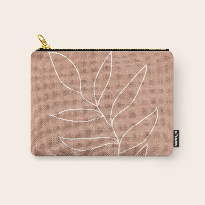Engraved Leaf Line Carry All Pouch Gallery Image 1