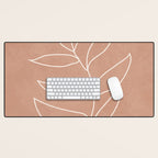 Engraved Leaf Line Desk Mat Gallery Image 1
