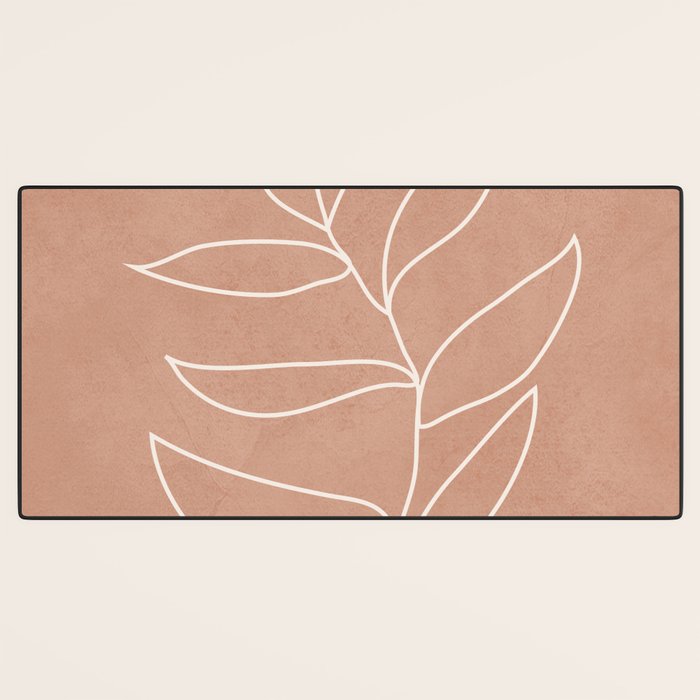 Engraved Leaf Line Desk Mat Gallery Image 3