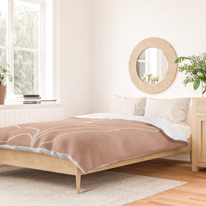 Engraved Leaf Line Duvet Cover Gallery Image 2