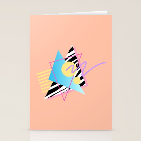 Memphis pattern 122 - 80s / 90s Retro Stationery Card Gallery Image 1